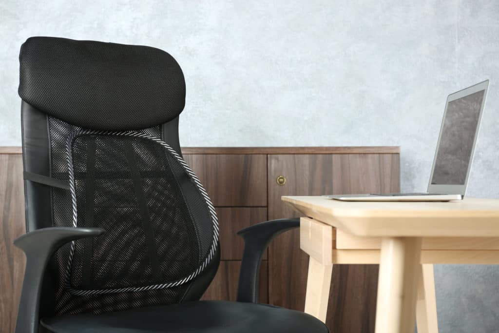 lumbar support on a chair