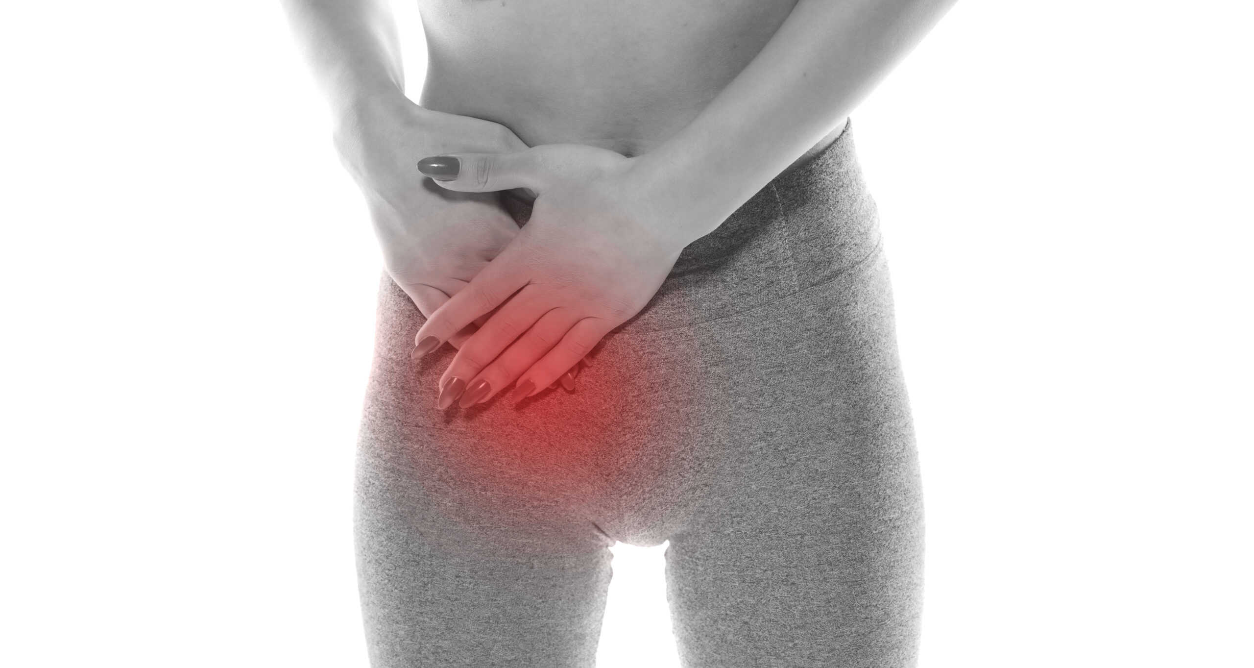 woman struggling with groin pain